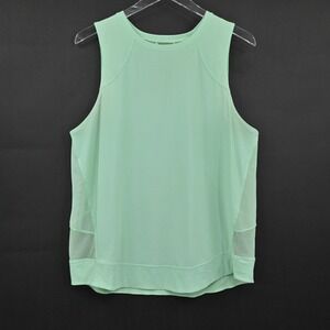 Lululemon Womens Path to Enlightenment Tank Top Size 12 Athletic Mesh Mint Green